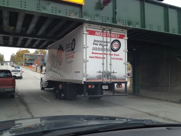 Truck stuck